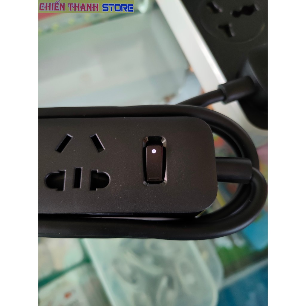 Ổ Cắm Thông Minh Đa Năng Xiaomi Power Strip Có 3 Cổng Sạc USB_3 Cổng Cắm Điện AC-220V (Chính Hãng)_SPE64 [31x6x4]
