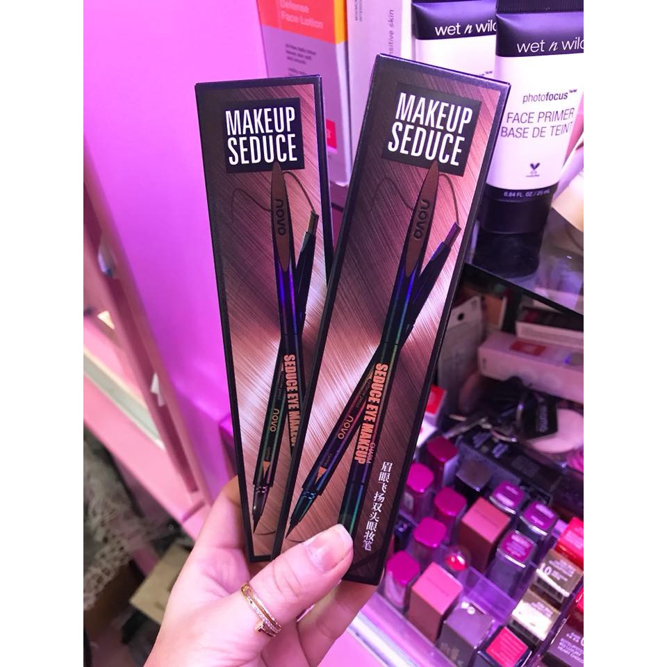 Chì Kẻ Mày 2in1 NoVo Makeup Seduce (Kẻ Mày + Kẻ Mắt)