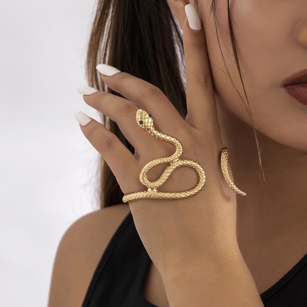 Vòng Đeo Tay Họa Tiết Da Rắn Phong Cách Cổ Điển Thời Trang 2022 Dành Cho Nữ