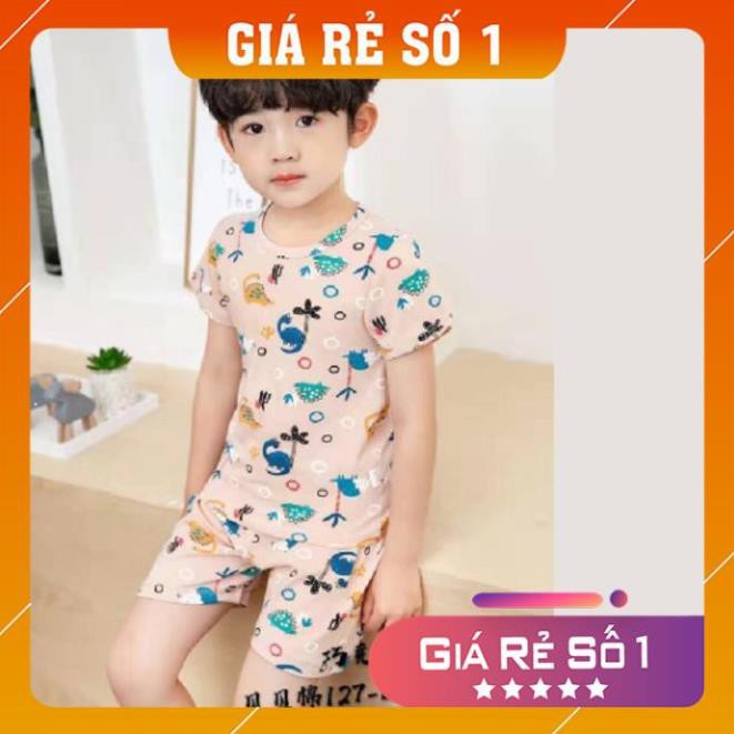 Quần áo trẻ em ⚡️ XẢ KHO ⚡️Bộ cotton mùa hè thấm hút mồ hôi họa tiết xuất hàn cao cấp cho bé từ 8 đến 16 kg