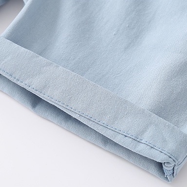 Quần đùi SOFFNY cotton co giãn mềm mại màu trơn thời trang dành cho bé trai