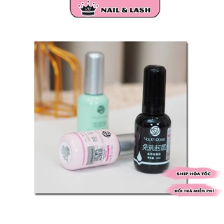 Đồ nail base top cứng móng hoa hồng