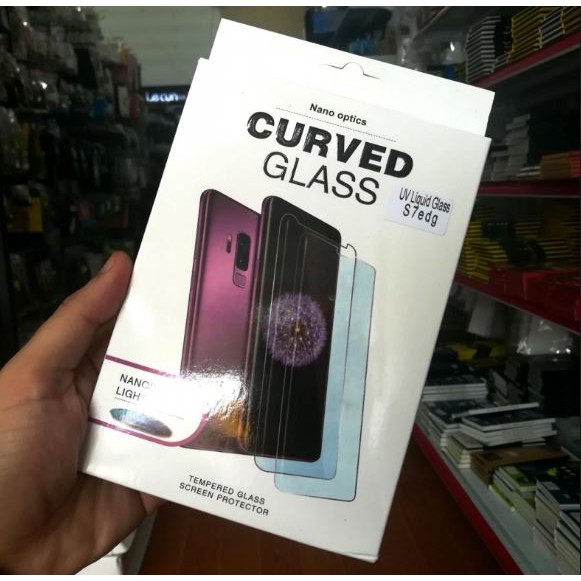 Kính Cường Lực Full Keo UV thế hệ mới Cho Samsung Galaxy S7 EDGE/S8/S8 Plus