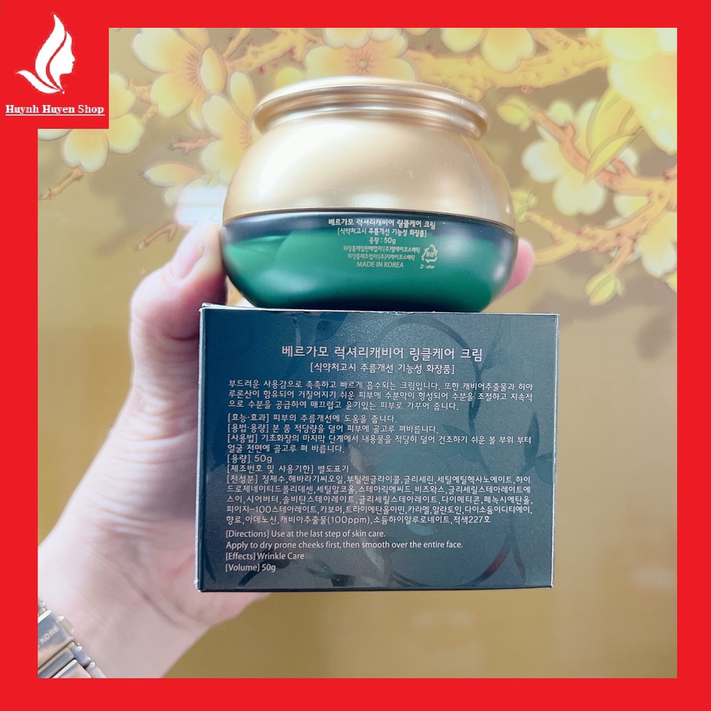 Kem dưỡng da Bergamo Luxury Caviar đánh bay mụn, căng bóng da hộp 50g Hàn Quốc