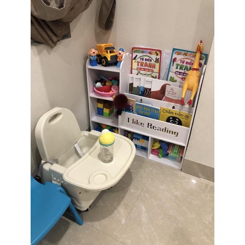 Kệ sách hình gấu 5 ngăn đựng đồ đa năng có khắc tên miễn phí