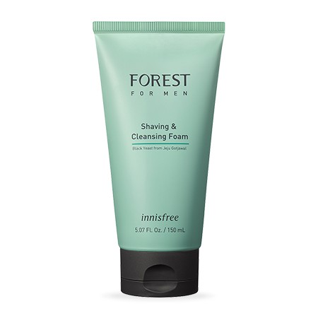 Sữa rửa mặt kết hợp làm mềm vùng da cạo râu Innisfree Forest for men Shaving & Cleansing Foam 150ml