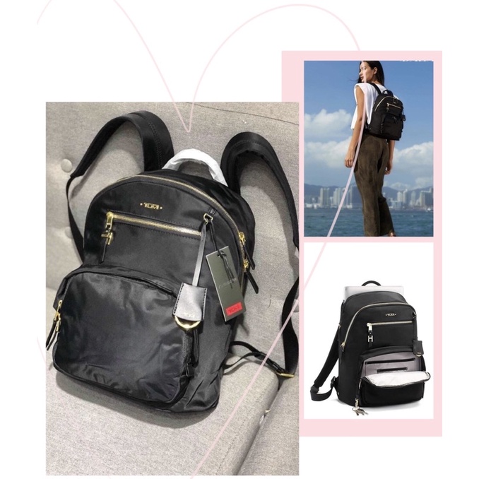TNS-Balo chất xịn sò vừa laptop 12inch Tumie Halle backpack-màu đen