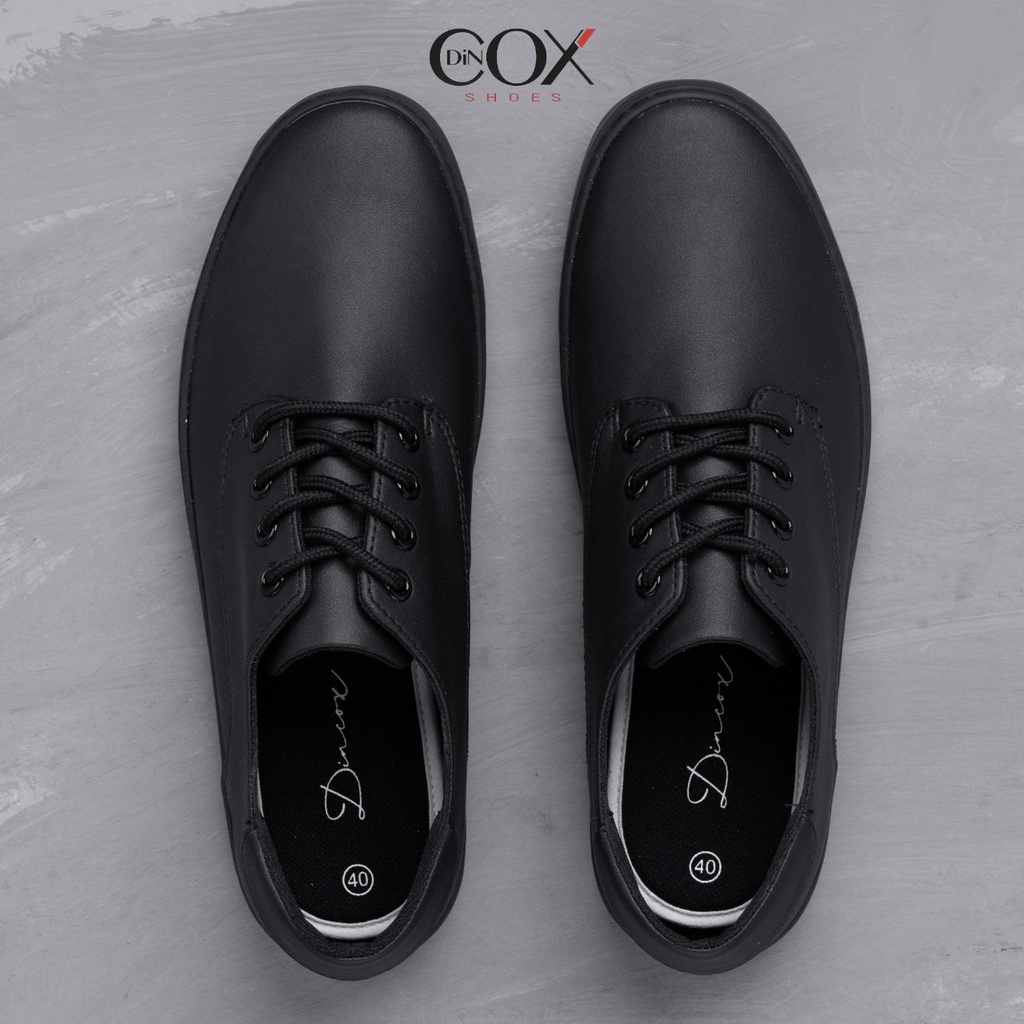 Giày Da Sneaker Nam Chính Hãng DINCOX E11 BLACK Phong Cách Tây Lịch Lãm