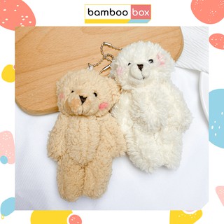 Móc khóa gấu bông cute gắn balo túi ví ulzzang phong cách trẻ trung PK-00005