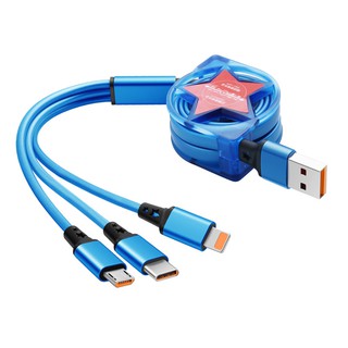 Cáp Sạc Nhanh type-c Ba Trong Một Cho Điện Thoại iPhone Android
