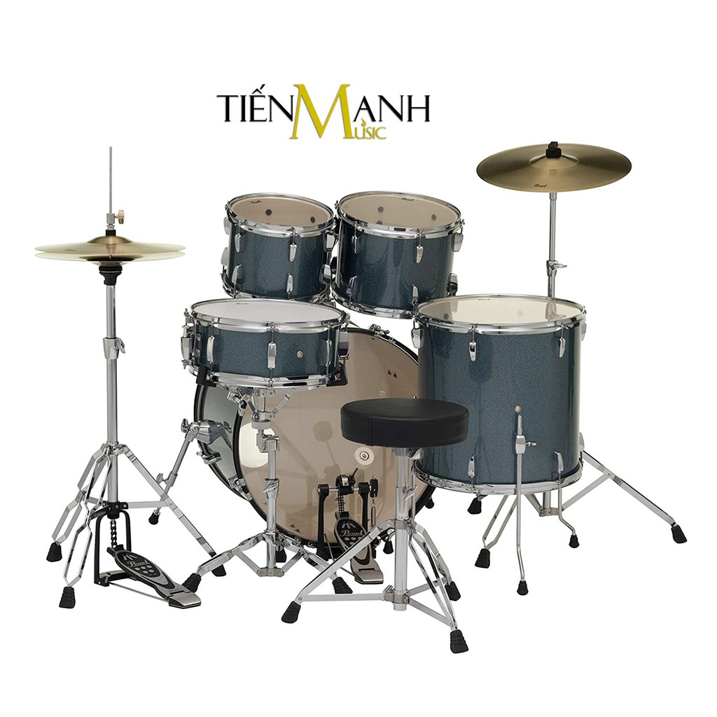 Bộ Trống Dàn Cơ Pearl Jazz Drum RS525SC-C703 Màu Xanh Biển Glitter RS525SCC703 - Chính Hãng