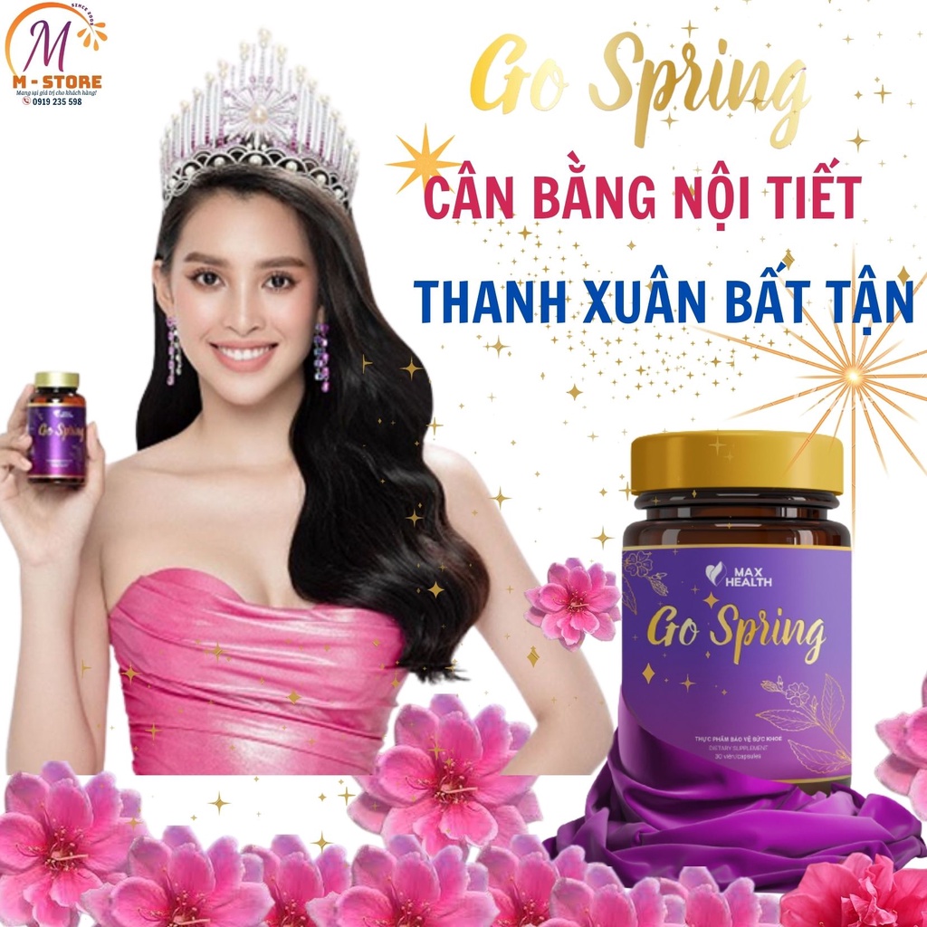 🌹Viên uống nội tiết tố Nữ Go Spring🌹 tăng cường sinh lý nữ, chính hãng Matxi Corp