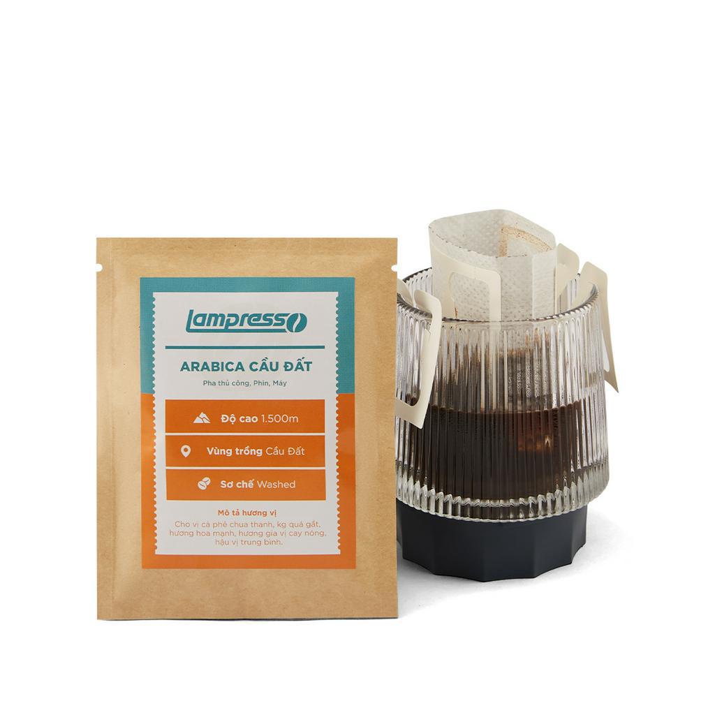 Cà phê phin giấy nguyên chất gói 20g cafe robusta, arabica phù hợp pha khi đi du lịch văn phòng tiện lợi