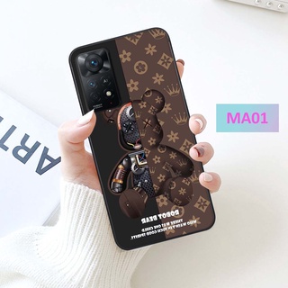 Ốp lưng Xiaomi Redmi Note 11 4G / Note 11S / Note 11 Pro 5G in hình gấu Bear Brick siêu đẹp bảo vệ điện thoại