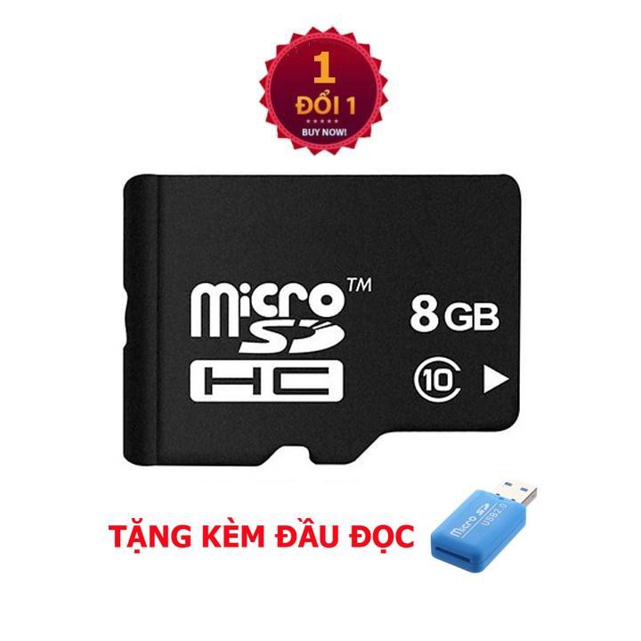 Thẻ nhớ microSD 8GB/16GB/32GB/64GB giá sỉ, chất lượng cao, có hộp đựng-Tặng kèm đầu đọc thẻ nhớ