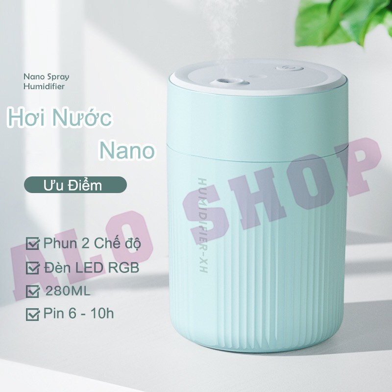 Máy Xông Tinh Dầu Mini Tích Điện Có Đèn 6 – 10h AloShop MXTDTT, Tiện Lợi, Phù Hợp Với Phòng Ngủ, Tạo Đổ Ẩm, Tạo Hương Th