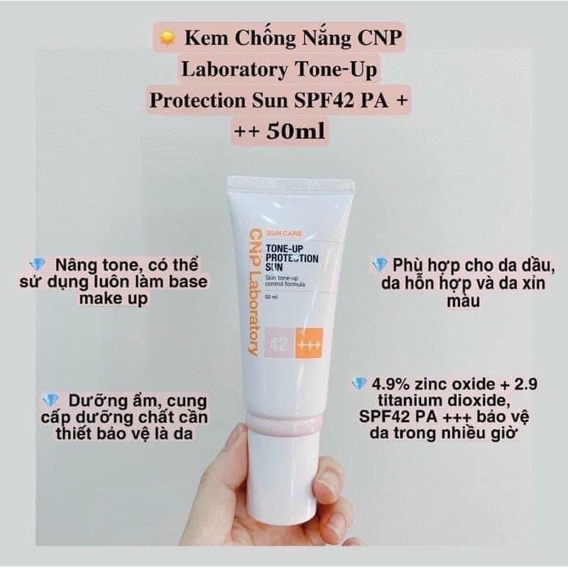 🌟 Kem chống nắng CNP LABORATORY Làm Sáng Tông Màu Da Cao Cấp 50ml