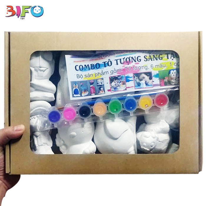 [Mã LIFETOYS1 giảm 30K đơn 99K] Bộ combo tô tượng đủ hình đủ kiểu để bé thỏa sức sáng tạo và chơi đùa với màu sắc