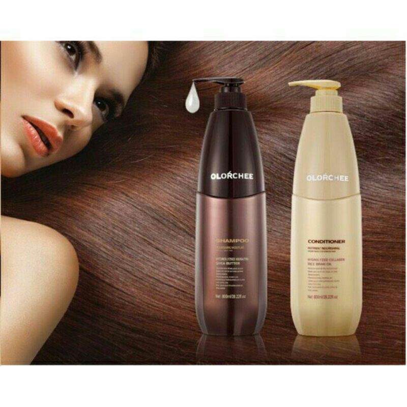 [Mỹ Phẩm Hồng Sơn] Dầu gội xả Olorchee 800mlx2