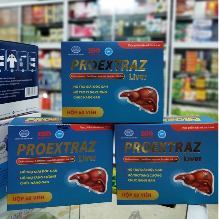 Viên uống bổ gan Proextraz hộp 60 viên