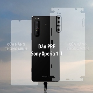 Tấm dán Sony Xperia 1 Mark 2 (Xperia 1 II) dán PPF mặt trước, dán mặt sau, dán màn hình, dán mặt lưng Full viền chuẩn
