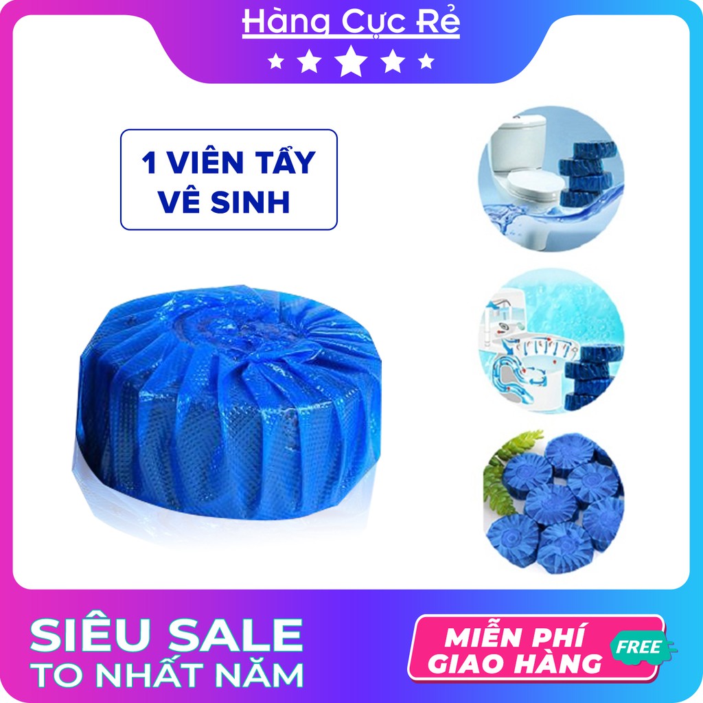 Viên tẩy toilet nhà tắm 💙Freeship💙 Viên tẩy đa năng khử mùi hôi, diệt khuân bồn cầu hiệu quả - Shop Hàng Cực Rẻ