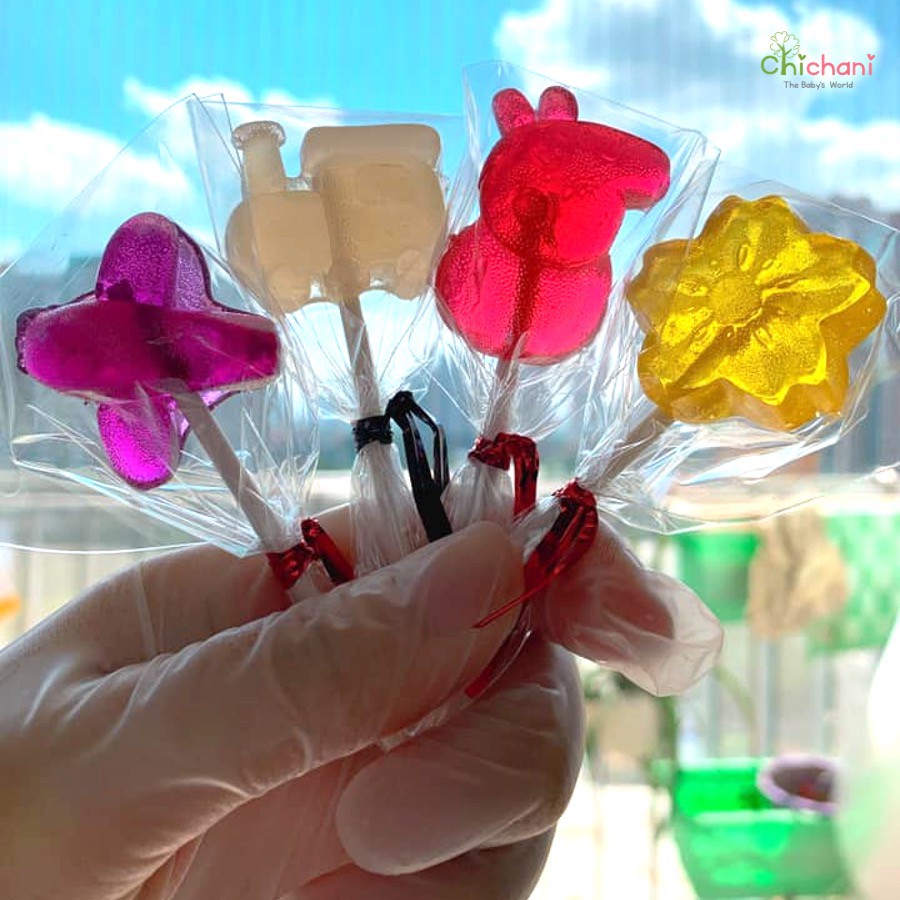 Kẹo mút hoa quả HANDMADE- ăn vặt an toàn đảm bảo cho bé
