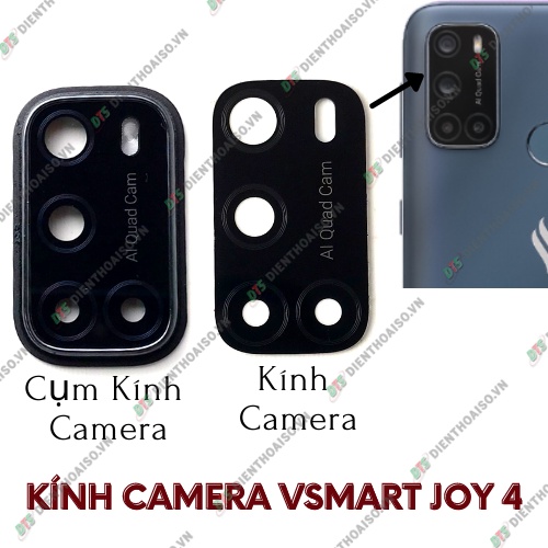 Kính camera vsmart joy 4 kèm keo dán