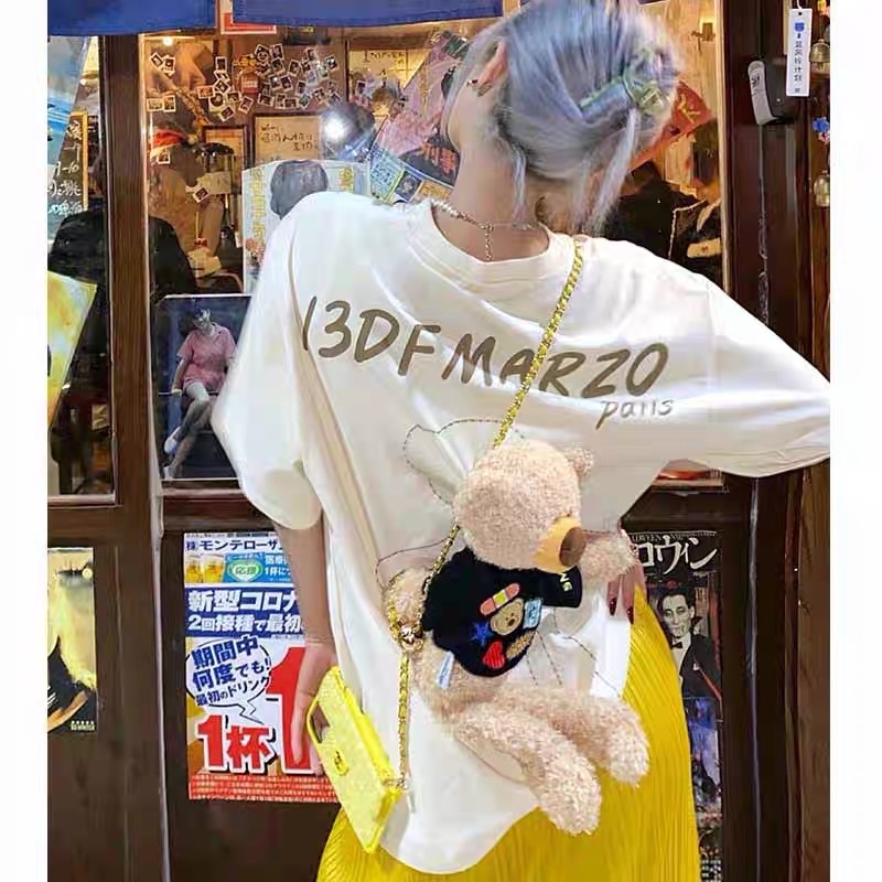 - Áo Phông 13 DE MARZO T-SHIRT LAMB'S WOOL , Áo Tee Teddy, Áo Bear , Áo Gấu Cute