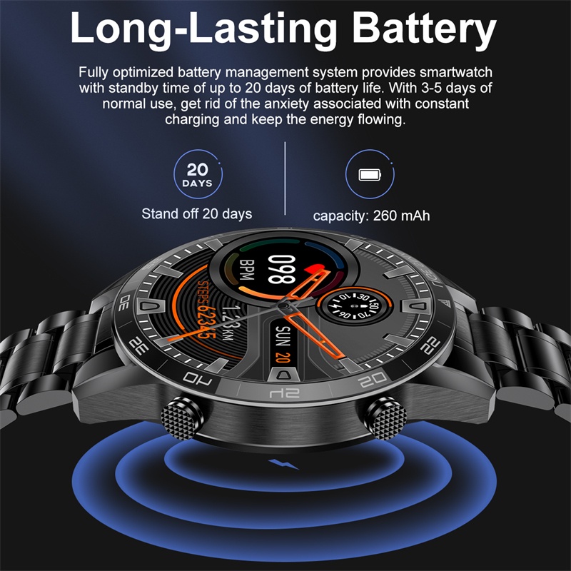 LIGE Đồng Hồ Thông Minh Bluetooth Đa Năng Chống Thấm Nước BW0189 PRO IP67 Cho Android Và IOS