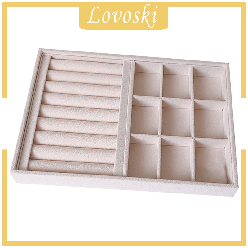 [Lovoski] Khay Đựng Trang Sức Bằng Nhung Có Thể Xếp Chồng Lên Nhau