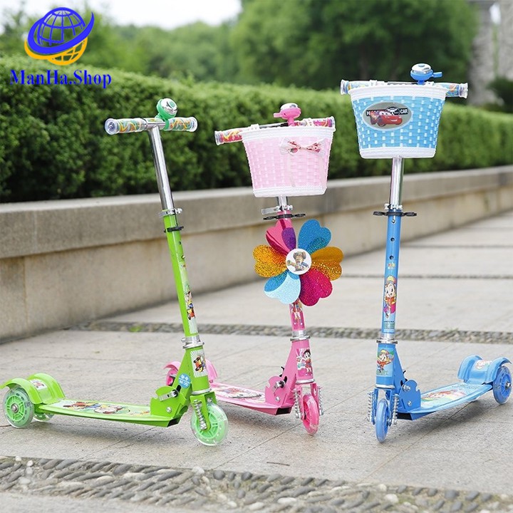 Xe trượt scooter cao cấp bánh xe phát sáng cực đẹp bảo hành 12 tháng