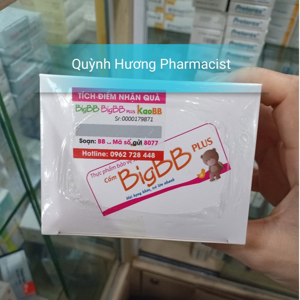 Cốm bổ BIGBB Plus - Hỗ trợ tăng sức đề kháng,giảm ốm vặt ở trẻ nhỏ.