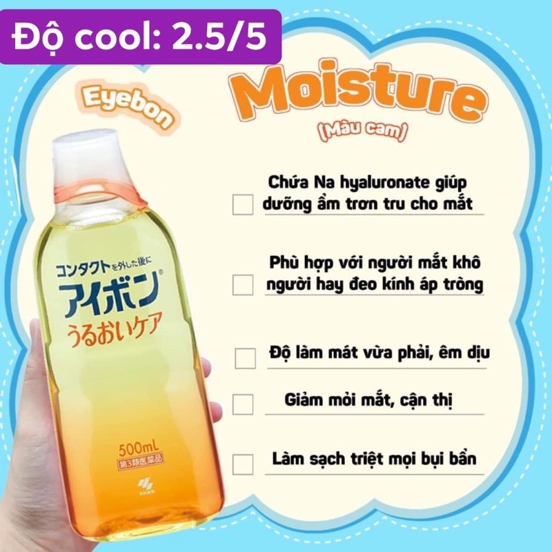 Nước rửa mắt Eyebon 500ml Kobayashi - JAPAN