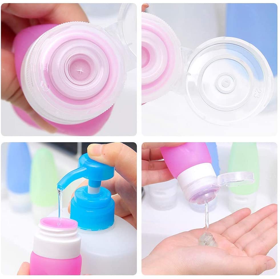 (Hàng Mới Về) Chai Silicon Đựng Dầu Gội / Xà Phòng Dung Tích 60ml Tiện Dụng Khi Đi Du Lịch