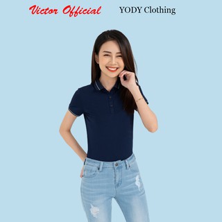 Áo Polo Nữ Pima YODY Áo Thun Cotton Co Giãn, Thấm Hút Mồ Hôi Mã: APN3010