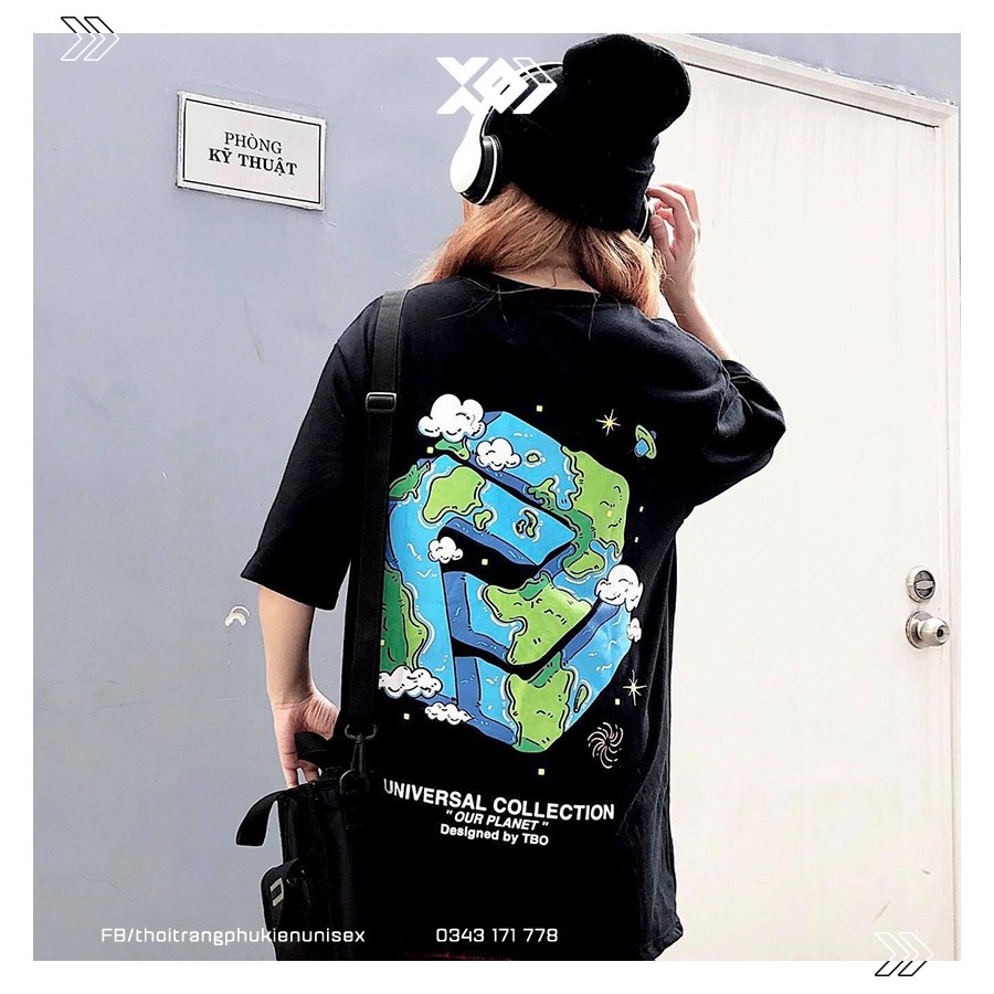 Áo phông unisex nam nữ form rộng tay lỡ basic chất cotton phong cách ulzzang