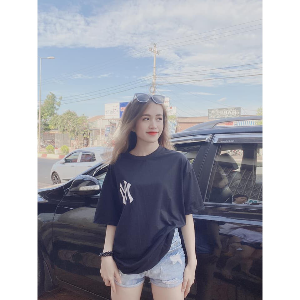 Áo thun tay lỡ NY ĐEN/TRẮNG ❤️/Nam nữ unisex