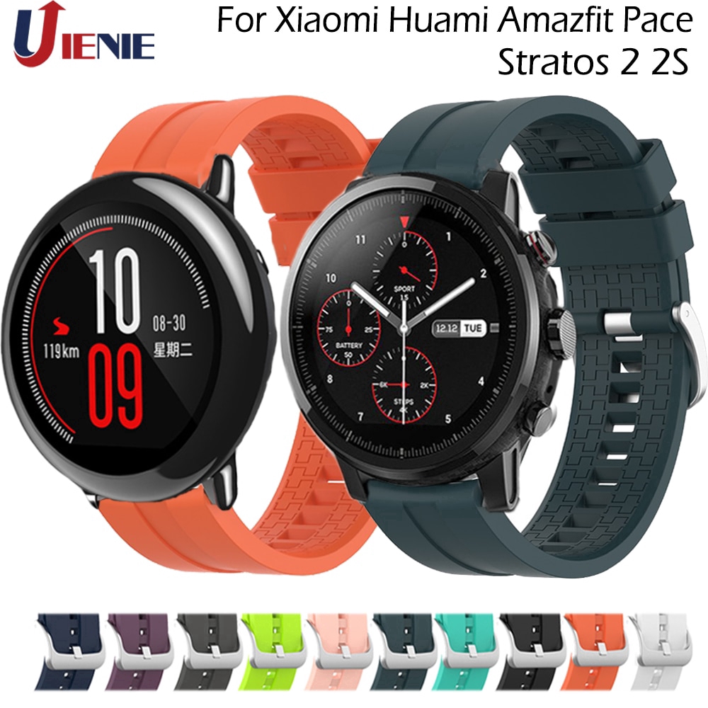 Sport Silicone Watchband Strap for Xiaomi Huami Amazfit Pace/Stratos 2 2S Band