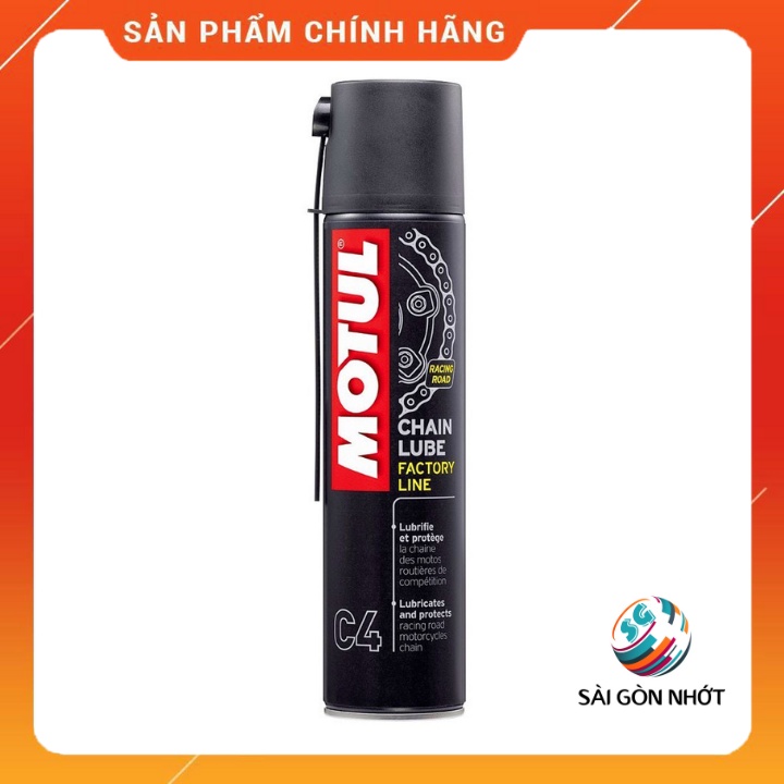 Xịt Dưỡng Sên Motul C4 Factory Line 400ml - cao cấp, không văng