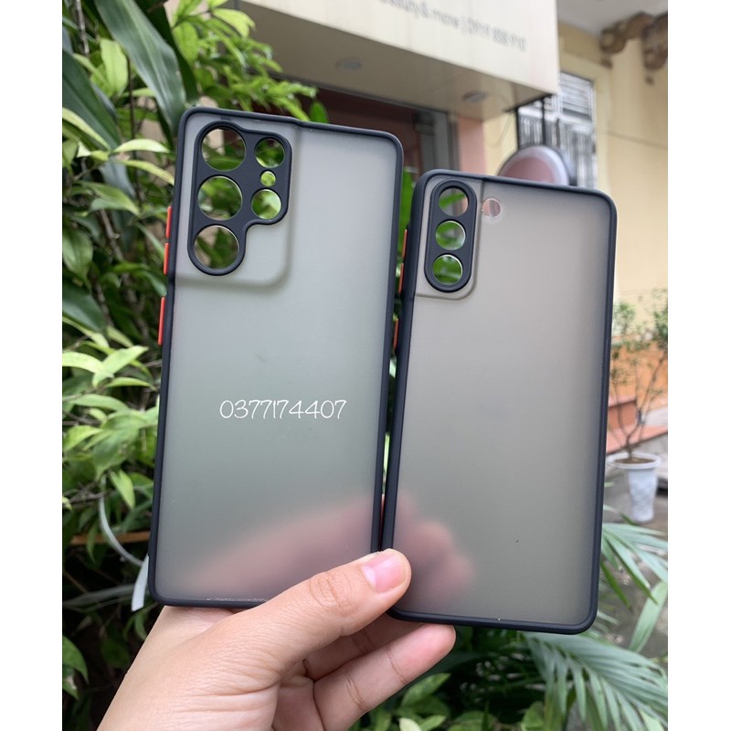 Ốp lưng nhám viền dẻo chống sốc cho Samsung S22, S22 Plus, s22 Ultra, S21 Plus/ S21 Ultra chống Vân tay cao cấp