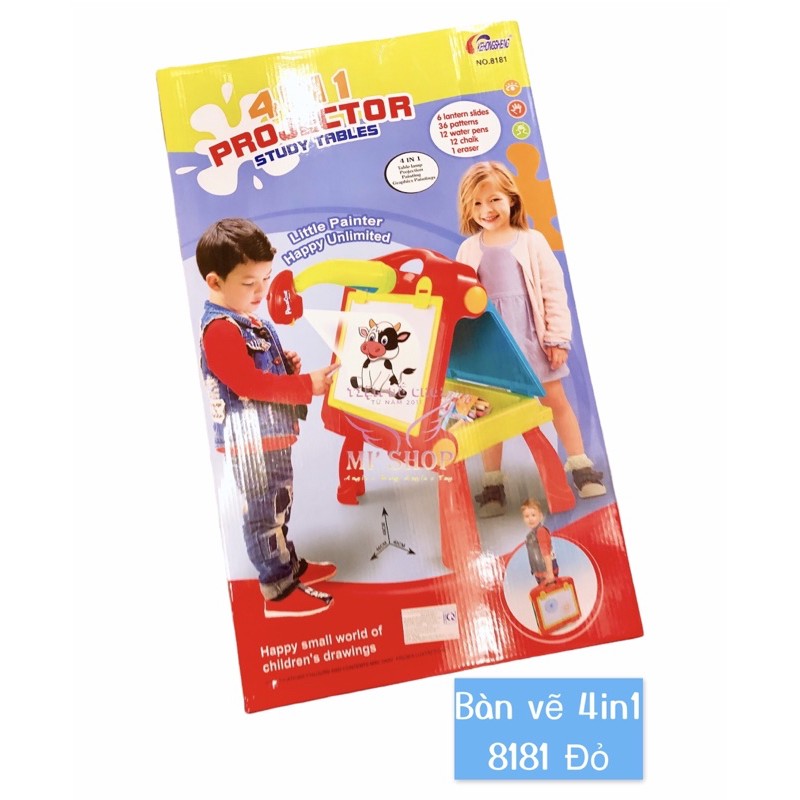 Có sẵn  Bàn Vẽ Cho Trẻ Em 2 Màu Đỏ &amp; Hồng 8181 &amp; 8182 ☘️