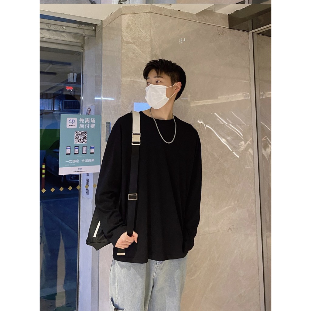 Áo thun DÀI TAY TUCO trắng form rộng oversize unisex nam nữ nỉ dày dặn không xù local brand. phông basic cotton tay dài