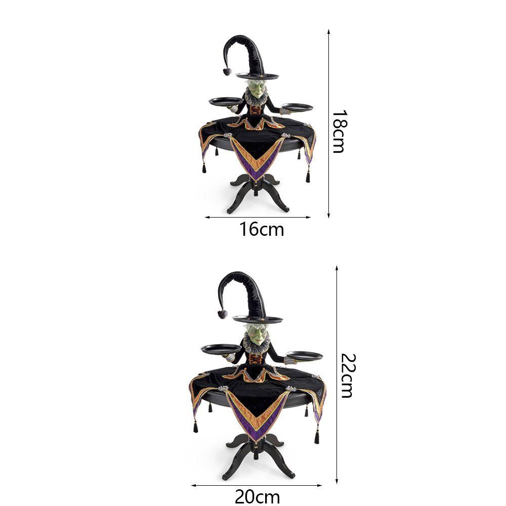 Giá Đỡ Trưng Bày Bánh Kẹo Tráng Miệng Hình Phù Thủy Bằng Nhựa Resin DIY Trang Trí Nhà Cửa Dịp Halloween