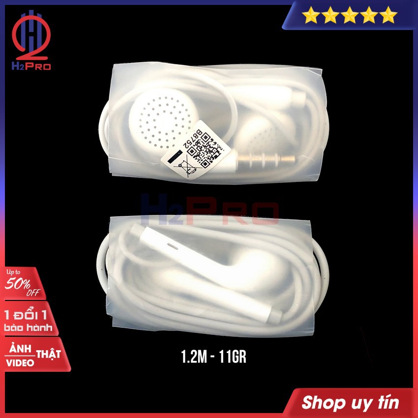 Tai Nghe Có Dây, Tai Nghe Oppo Stereo Hàng Hãng Cao Cấp Có Micro, Hàng Bóc Máy, Bass Căng, Giá Rẻ, Dây 1.2m-H2Pro Tech