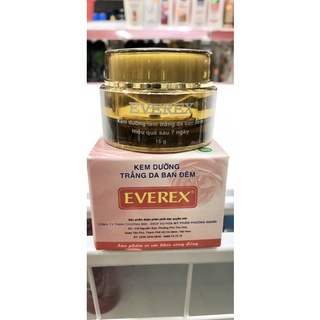Kem dưỡng trắng da ban đêm everex 15gr