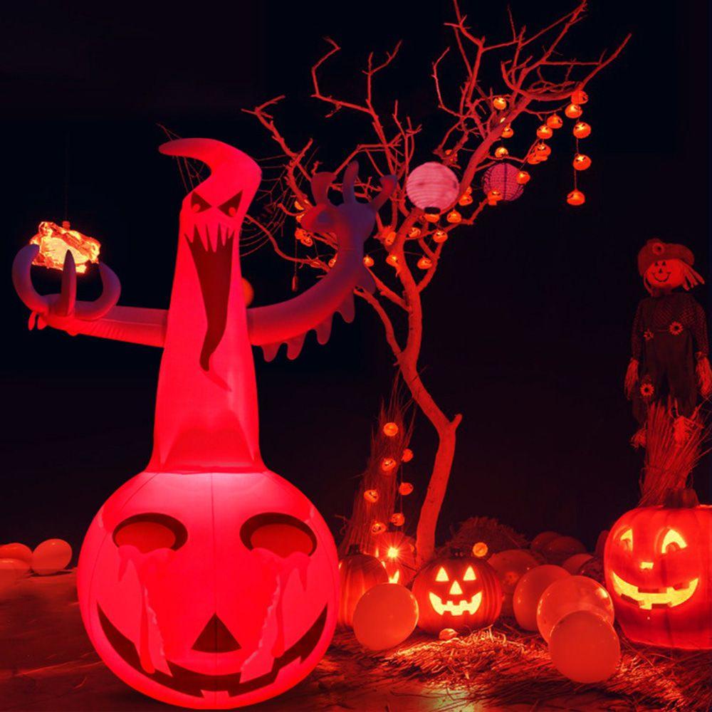 LLOYD Bong Bóng Bơm Hơi Dài 1.2M Hình Bí Ngô Ma Bí Ngô Trang Trí Halloween