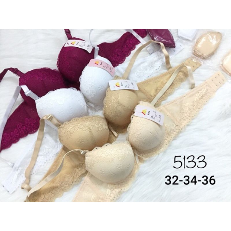 Áo ngực ren Thái Lan mút dày 3 phân, có sò rời, mã số 5133