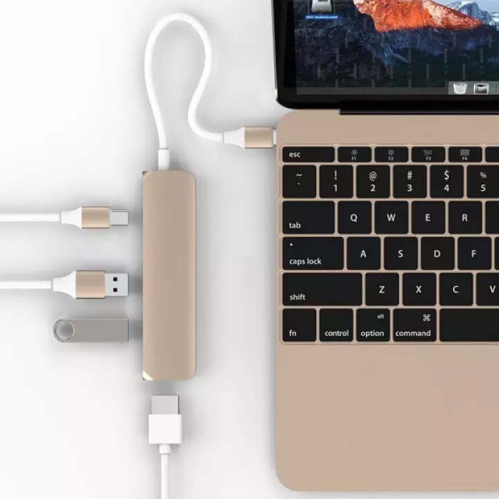 Cáp HYPERDRIVE USB TYPE-C HUB WITH 4K HDMI USB 3.0