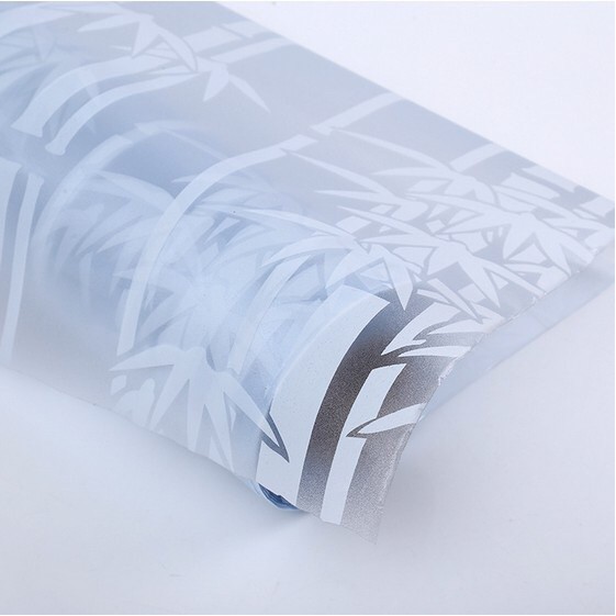 Cuộn 5m pvc giấy dán kính khổ 60cm - Vườn trúc trắng UK005 | BigBuy360 - bigbuy360.vn